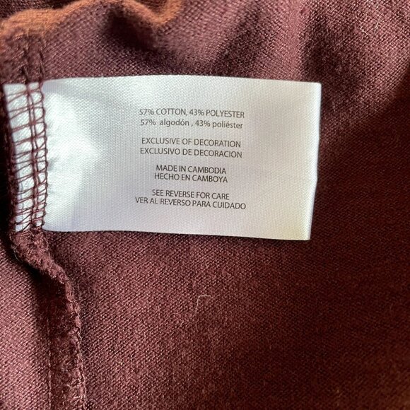 Eddie Bauer Pullover Sweat Shirt Brown Mens Crew Neck Size Large u Raglan Sleeve - Picture 8 of 8